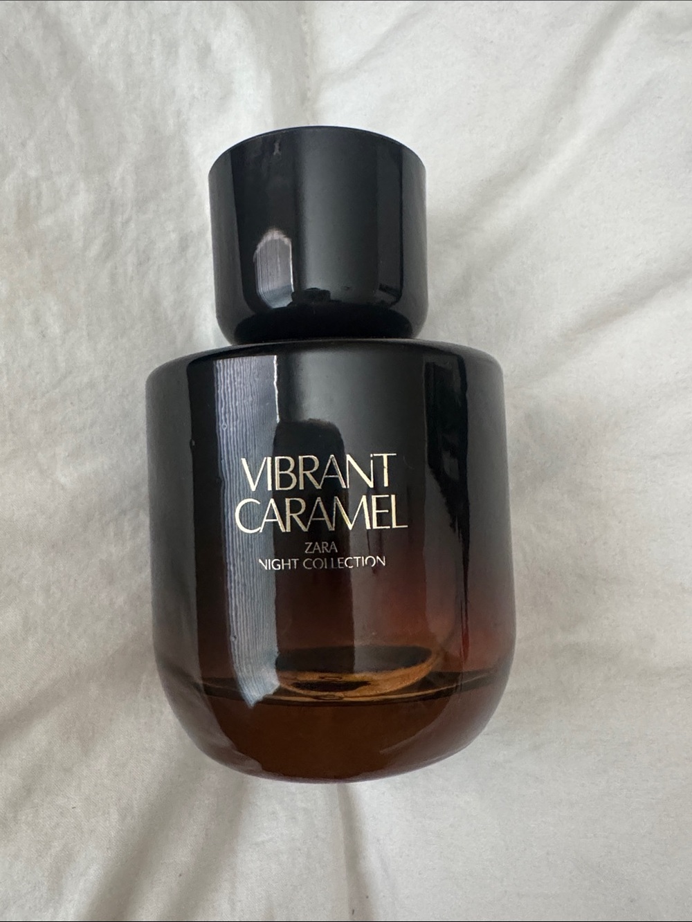 Zara Vibrant Caramel Brown and Black Gradient Fragrance Bottle